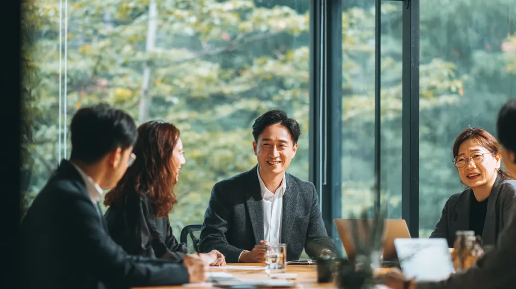 역지사지를 실천하며 직원의 입장을 경청하는 관리자의 모습